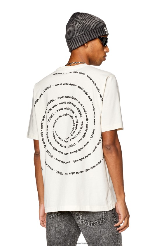 Diesel t-just-l8 Apparel White Men 2XT44N261