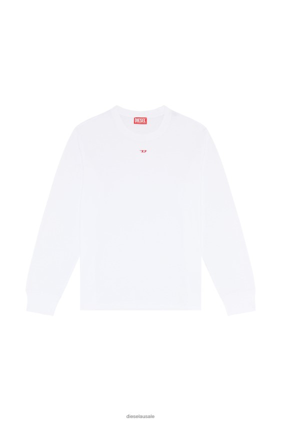 Diesel t-just-ls-d Apparel White Men 2XT44N196
