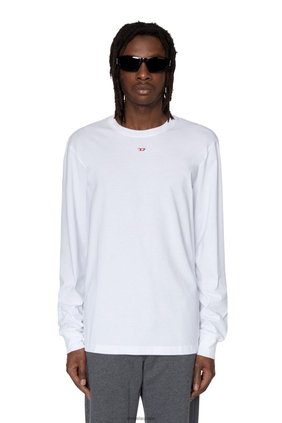 Diesel t-just-ls-d Apparel White Men 2XT44N196