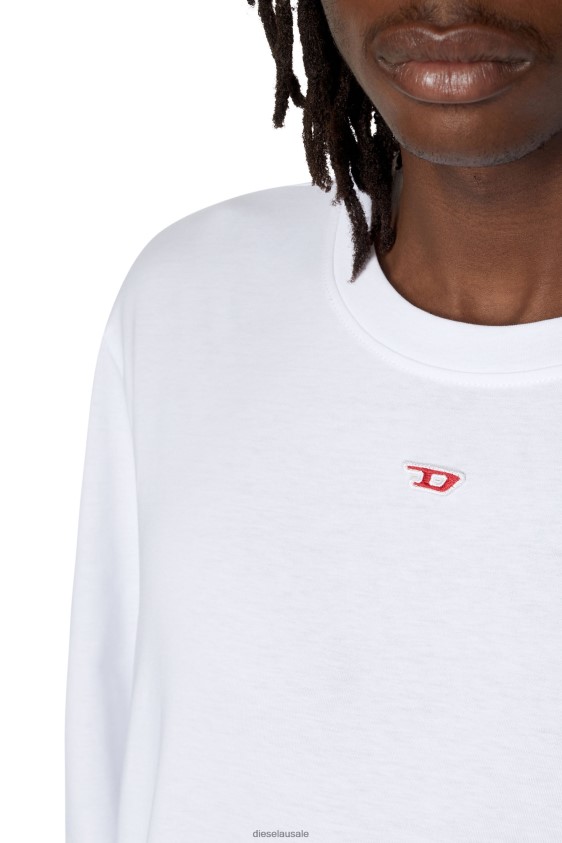 Diesel t-just-ls-d Apparel White Men 2XT44N196