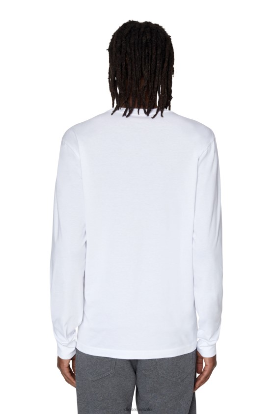 Diesel t-just-ls-d Apparel White Men 2XT44N196