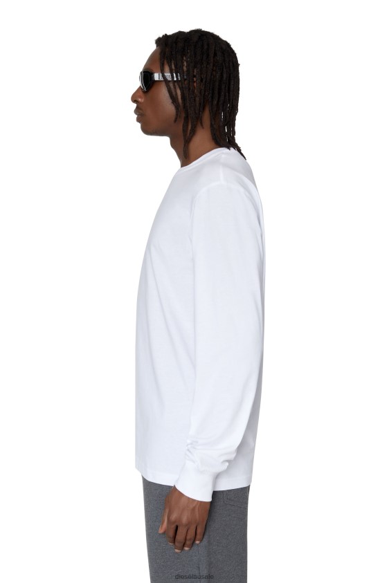 Diesel t-just-ls-d Apparel White Men 2XT44N196