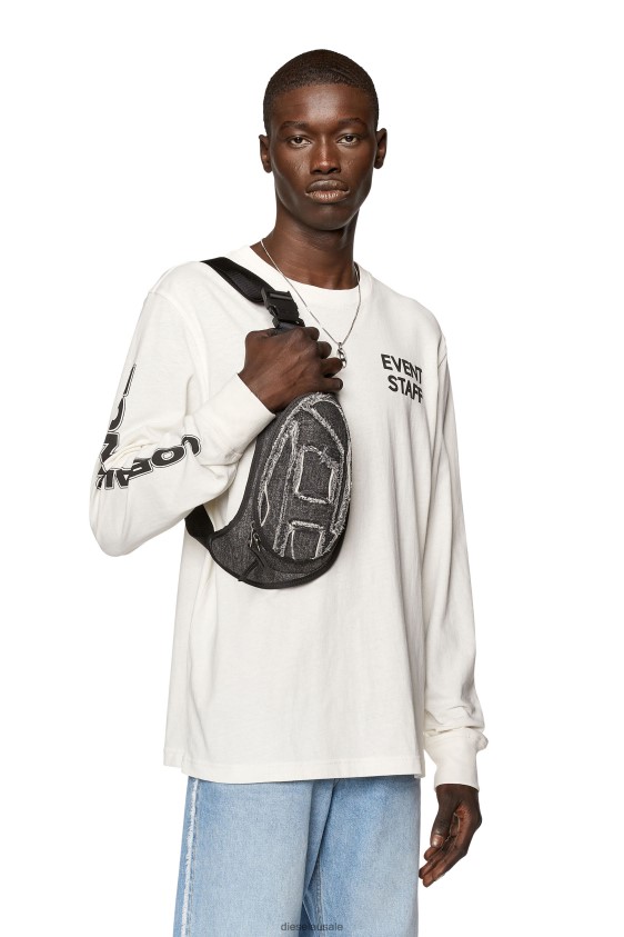 Diesel t-just-ls-l3 Apparel White Men 2XT44N264