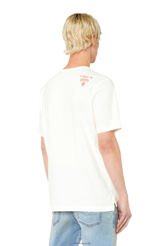 Diesel t-just-slits-g1 Apparel White Men 2XT44N209