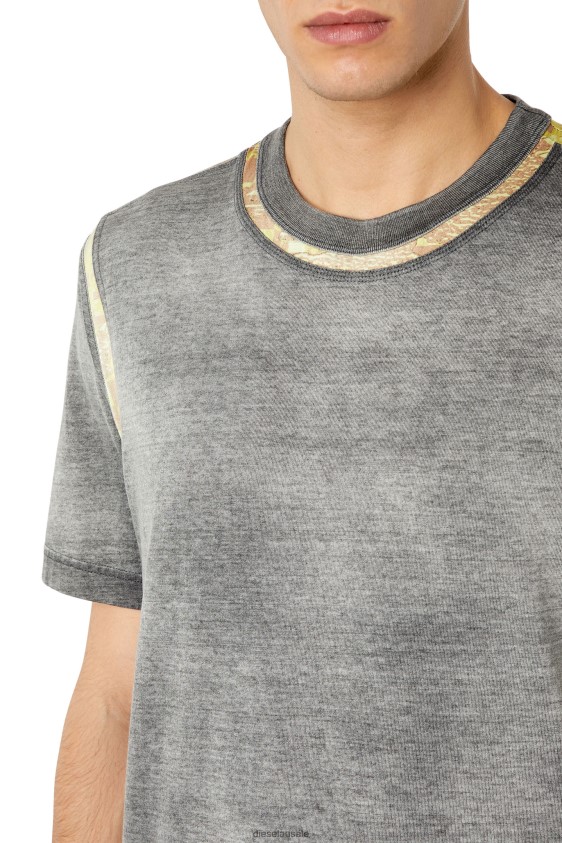 Diesel t-justindi Apparel Grey Men 2XT44N231