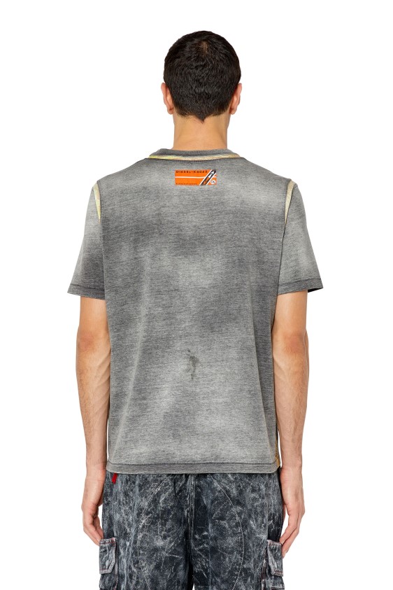 Diesel t-justindi Apparel Grey Men 2XT44N231