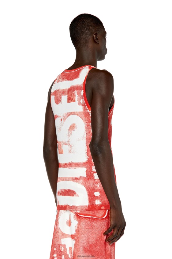 Diesel t-lift-g1 Apparel Red Men 2XT44N253