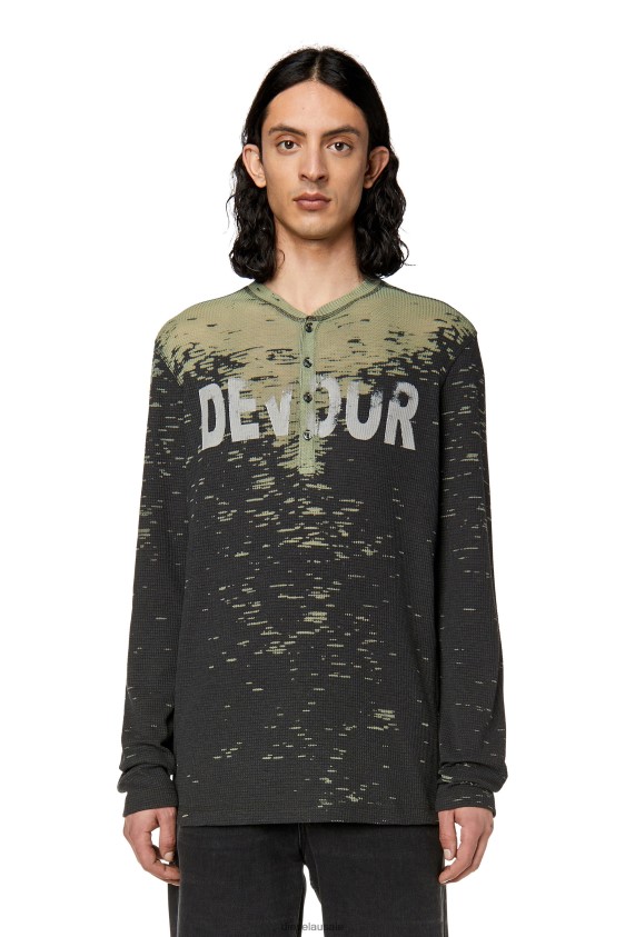 Diesel t-mata-h1 Apparel Black Men 2XT44N238