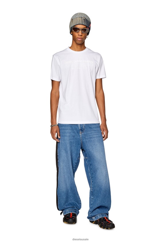 Diesel t-miegor-l12 Apparel White Men 2XT44N262