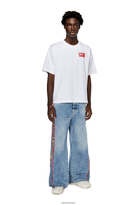 Diesel t-nlabel Apparel White Men 2XT44N241