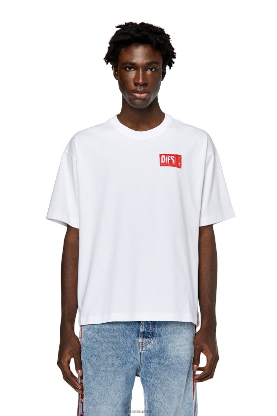 Diesel t-nlabel Apparel White Men 2XT44N241