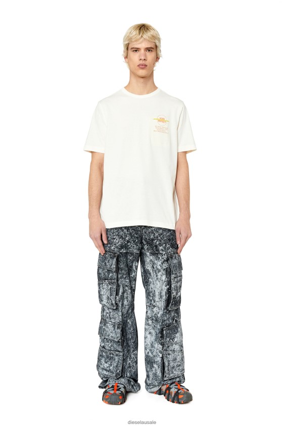 Diesel t-pouch Apparel White Men 2XT44N222
