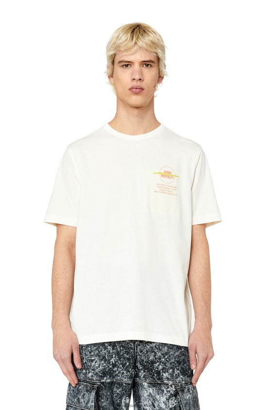Diesel t-pouch Apparel White Men 2XT44N222