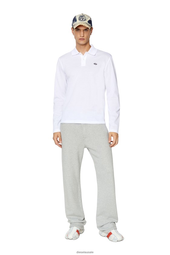 Diesel t-smith-ls-doval-pj Apparel White Men 2XT44N279