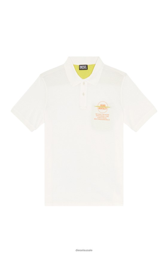 Diesel t-spouch Apparel White Men 2XT44N171