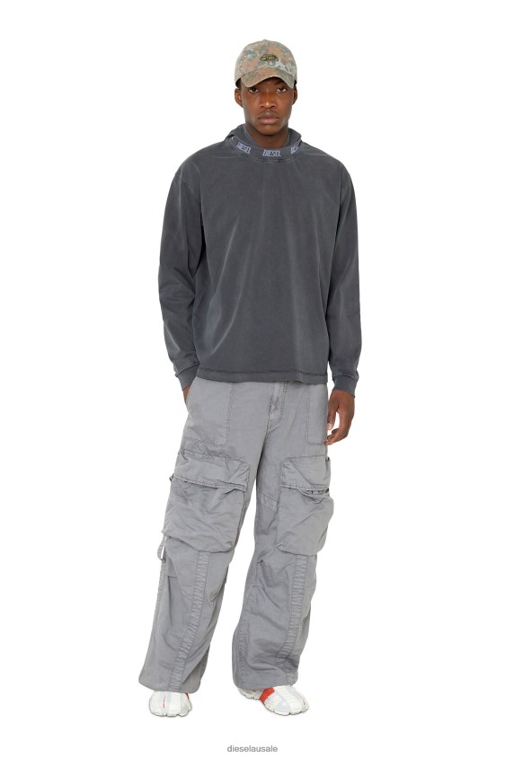 Diesel t-wahood-e1 Apparel Black Men 2XT44N207