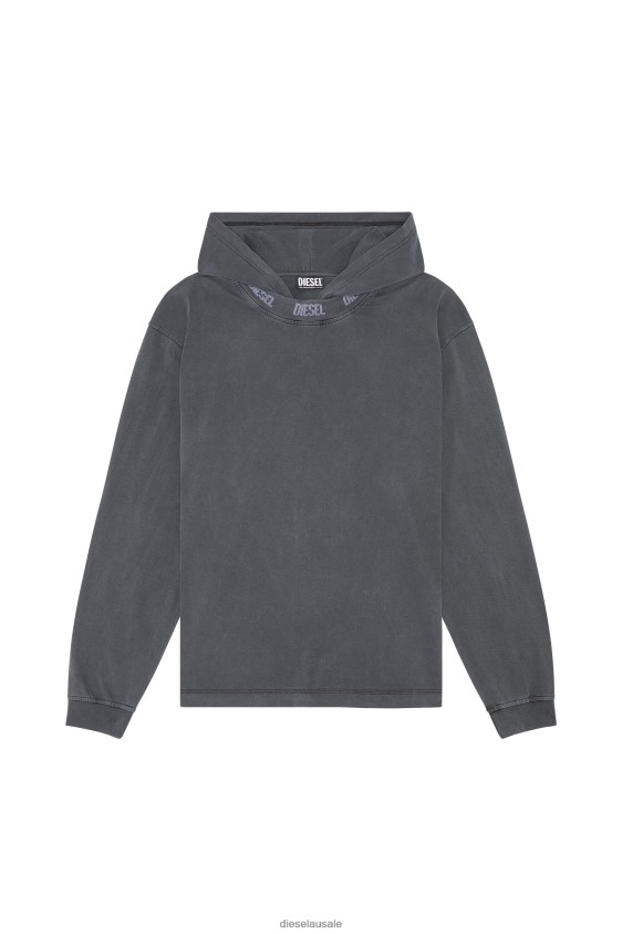 Diesel t-wahood-e1 Apparel Black Men 2XT44N207