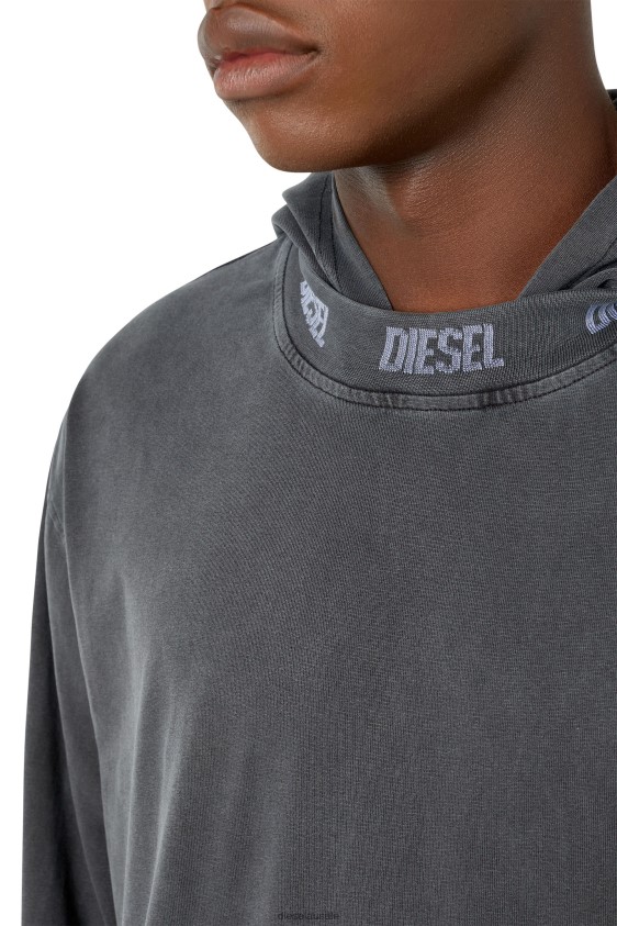 Diesel t-wahood-e1 Apparel Black Men 2XT44N207