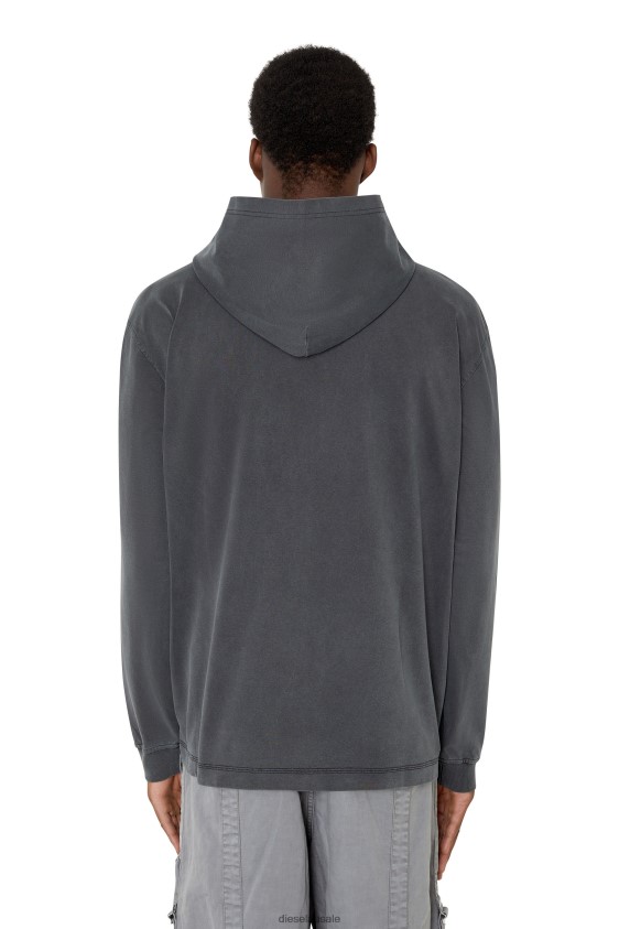 Diesel t-wahood-e1 Apparel Black Men 2XT44N207