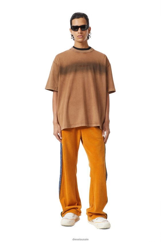 Diesel t-wash-c5 Apparel Brown Men 2XT44N208