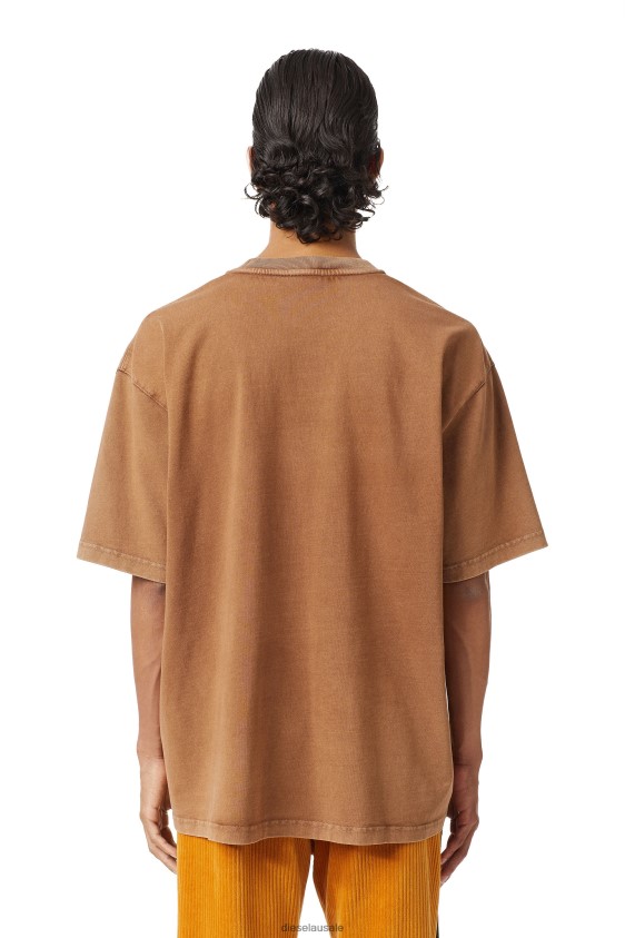 Diesel t-wash-c5 Apparel Brown Men 2XT44N208