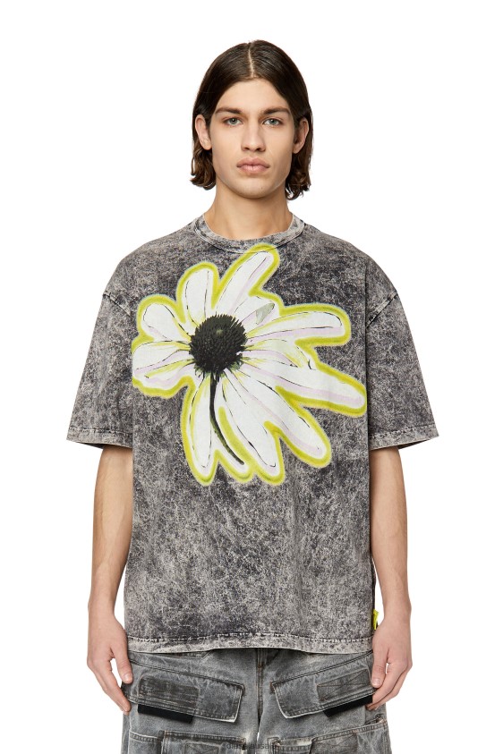 Diesel t-wash-h3 Apparel Black Men 2XT44N235