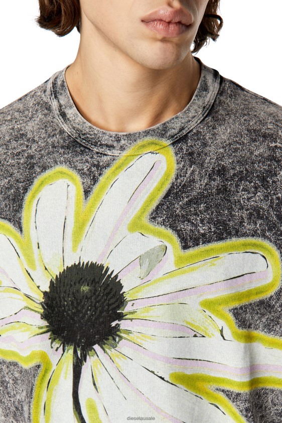 Diesel t-wash-h3 Apparel Black Men 2XT44N235