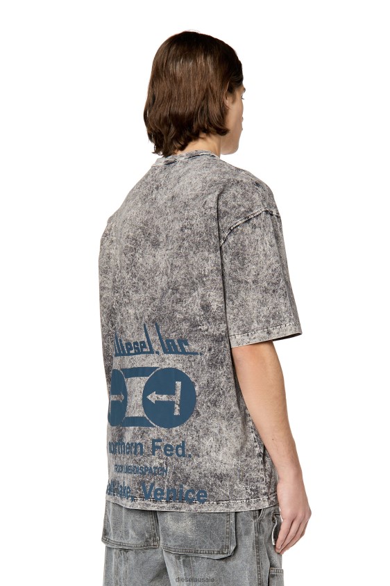 Diesel t-wash-h3 Apparel Black Men 2XT44N235