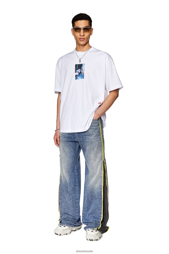 Diesel t-wash-l3 Apparel White Men 2XT44N185