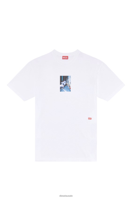 Diesel t-wash-l3 Apparel White Men 2XT44N185