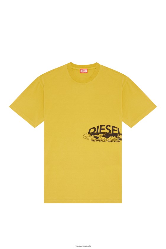 Diesel t-wash-l5 Apparel Yellow Men 2XT44N259