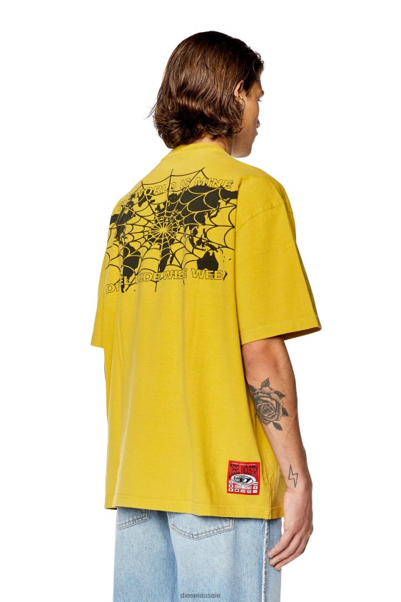 Diesel t-wash-l5 Apparel Yellow Men 2XT44N259
