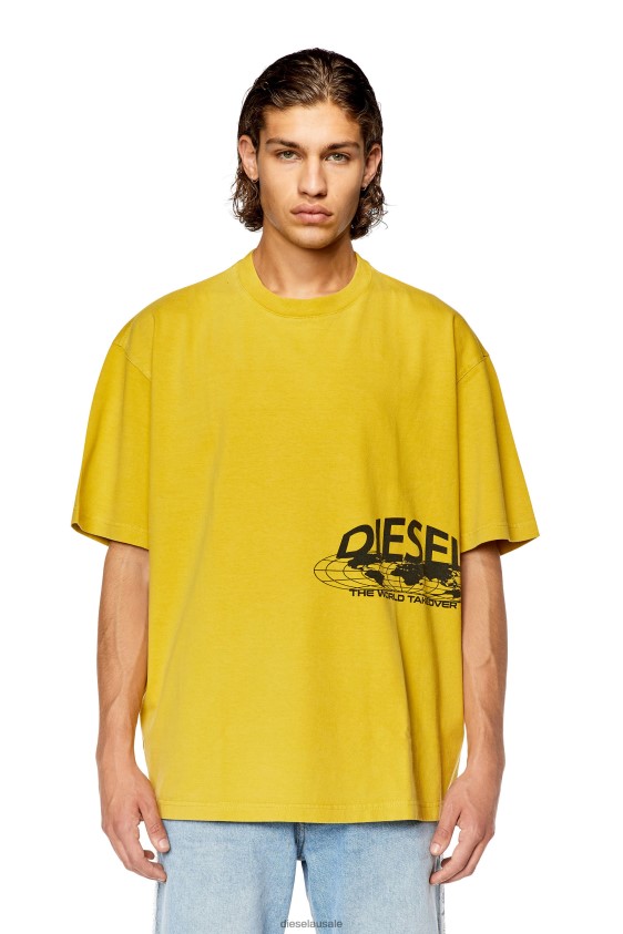 Diesel t-wash-l5 Apparel Yellow Men 2XT44N259