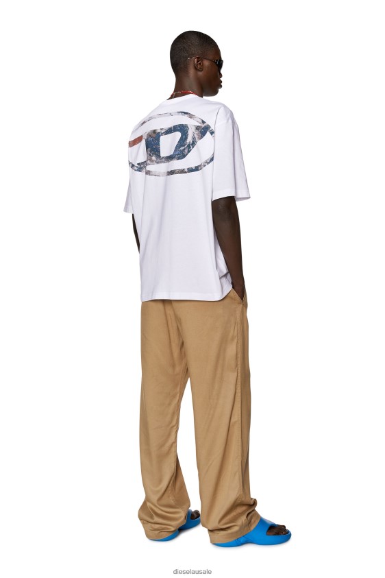 Diesel t-wash-l6 Apparel White Men 2XT44N174