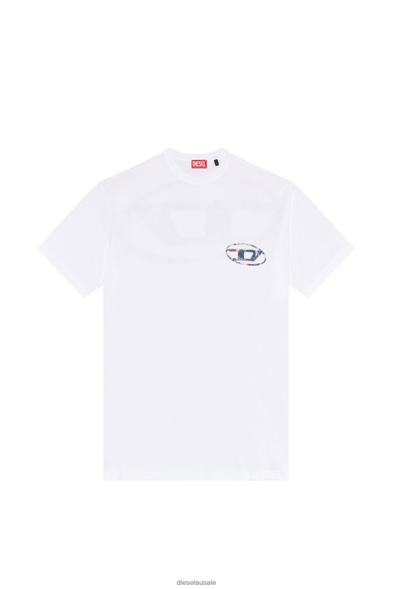 Diesel t-wash-l6 Apparel White Men 2XT44N174