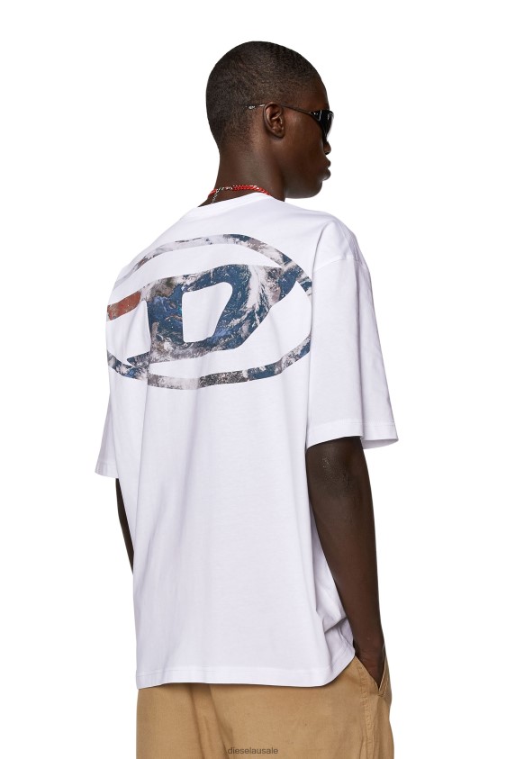 Diesel t-wash-l6 Apparel White Men 2XT44N174