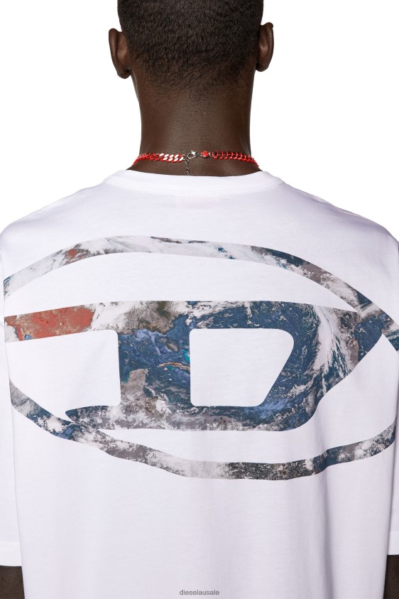 Diesel t-wash-l6 Apparel White Men 2XT44N174