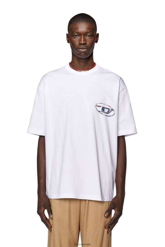 Diesel t-wash-l6 Apparel White Men 2XT44N174