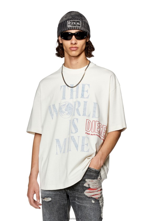 Diesel t-wash-l7 Apparel White Men 2XT44N256