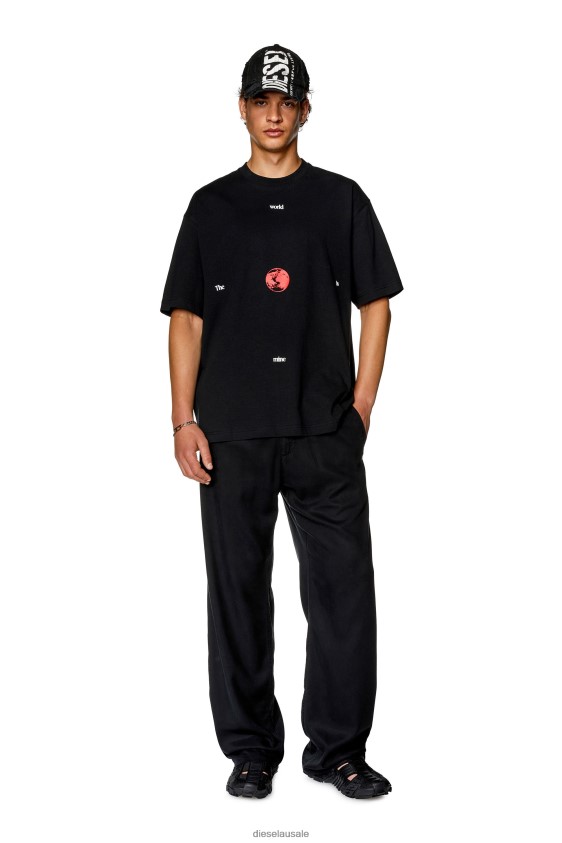 Diesel t-wash-l9 Apparel Black Men 2XT44N242