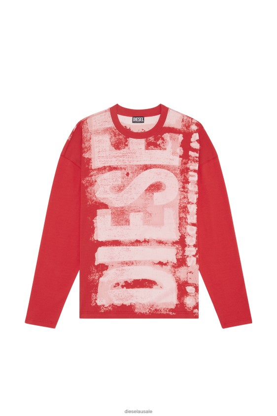 Diesel t-wasrib Apparel Red Men 2XT44N206