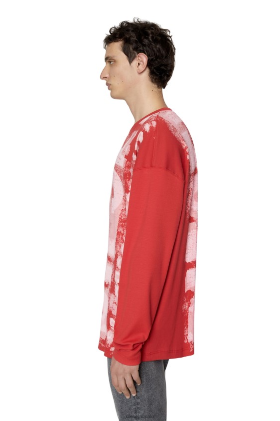 Diesel t-wasrib Apparel Red Men 2XT44N206