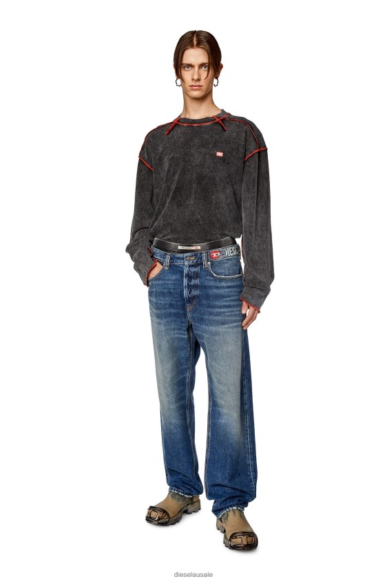 Diesel t-week-ls Apparel Dark grey Men 2XT44N277