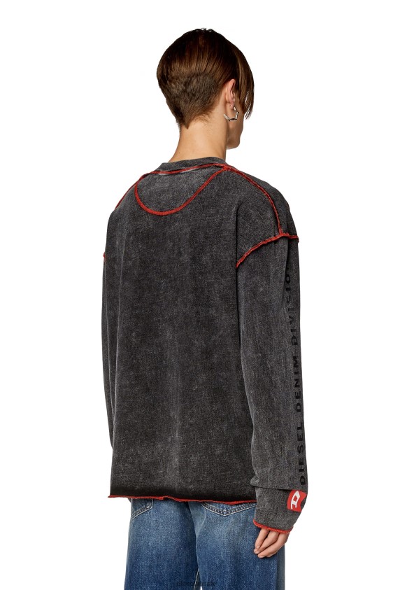 Diesel t-week-ls Apparel Dark grey Men 2XT44N277