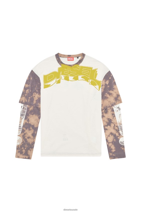 Diesel t-wesher Apparel White Men 2XT44N191