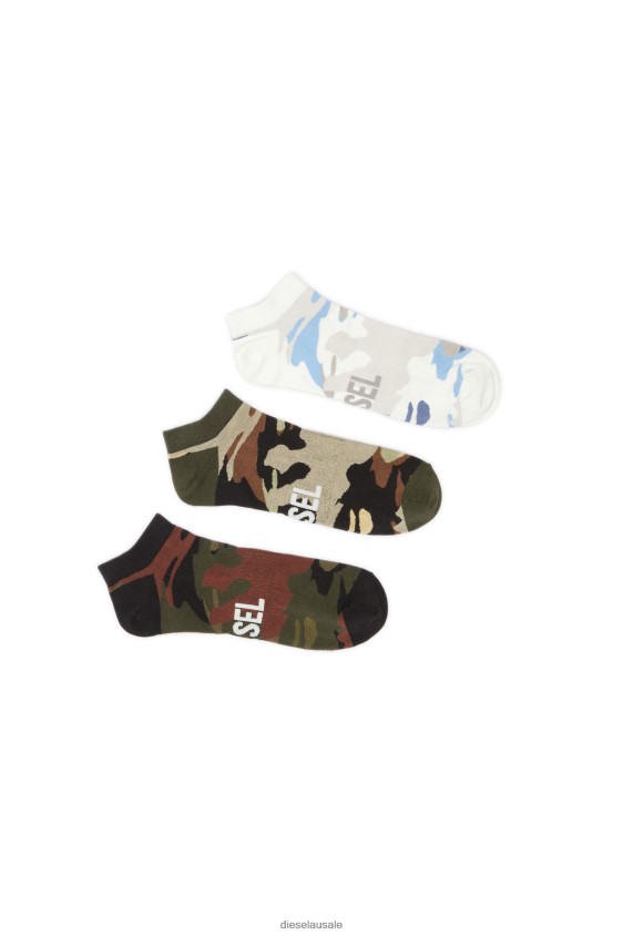 Diesel skm-gost-threepack Apparel Black/Green Men 2XT44N605