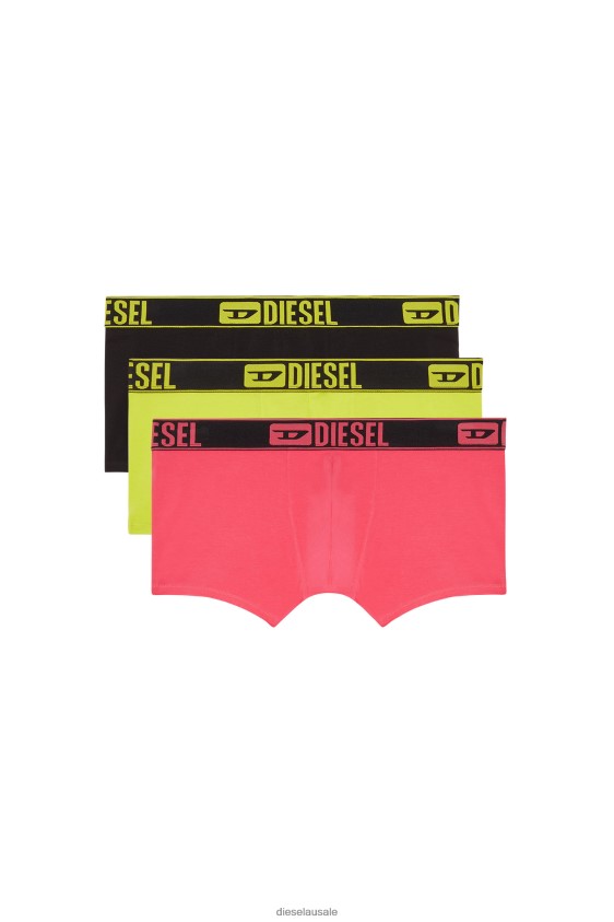 Diesel umbx-damienthreepack Apparel Pink/Yellow Men 2XT44N428