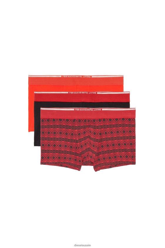Diesel umbx-damienthreepack Apparel Red Men 2XT44N449