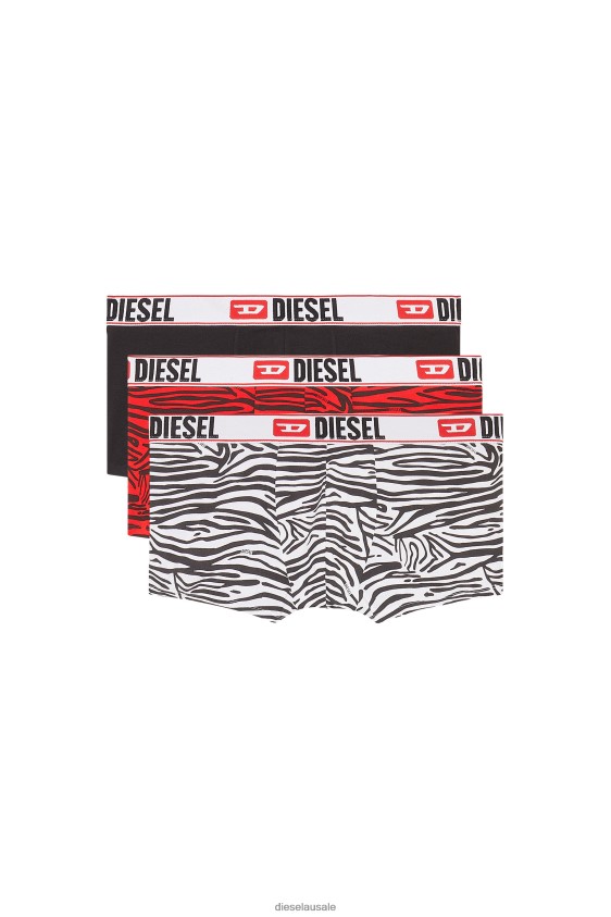 Diesel umbx-damienthreepack Apparel White/Red Men 2XT44N434