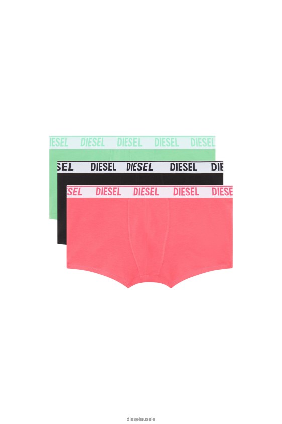 Diesel umbx-shawnthreepack Apparel Green/Pink Men 2XT44N429